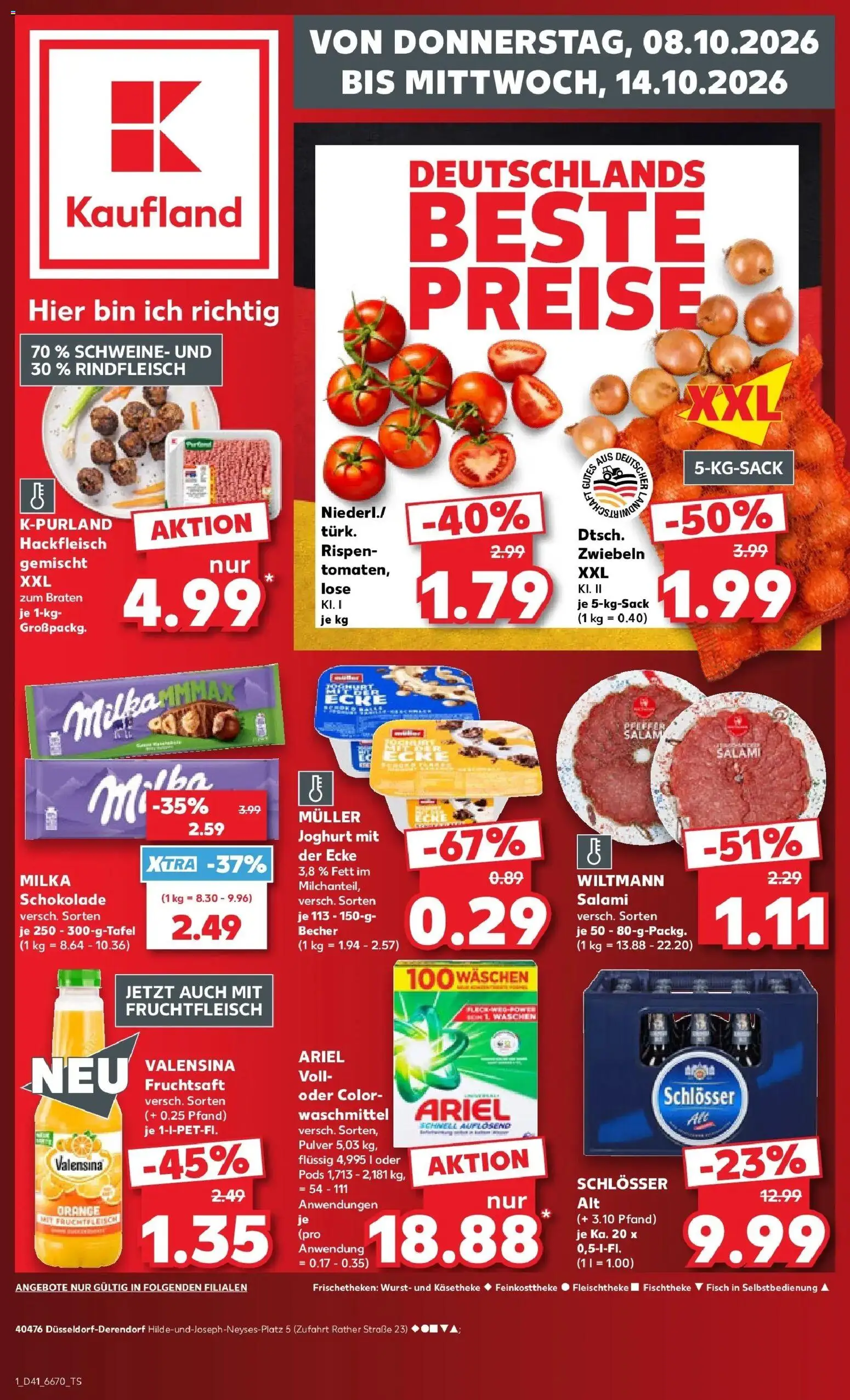 Prospekt Kaufland ab 05.10.2026 » Angebote Online zum Blättern | Seite: 11 | Produkte: Schokolade, Valensina, Fisch, Salami