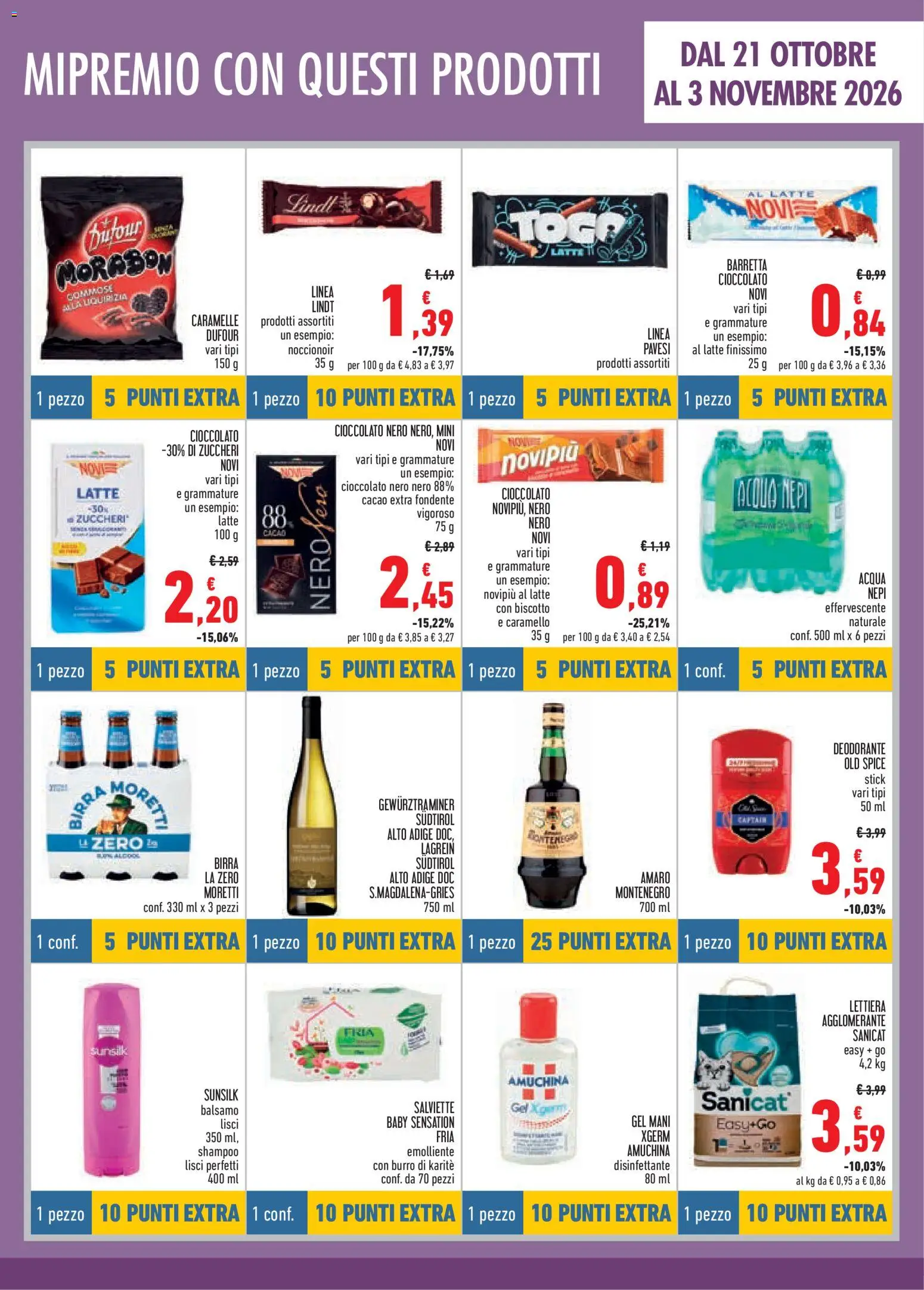 Volantino Conad del 08/10/2026 | Pagina: 7 | Prodotti: Shampoo, Birra, Latte, Amaro