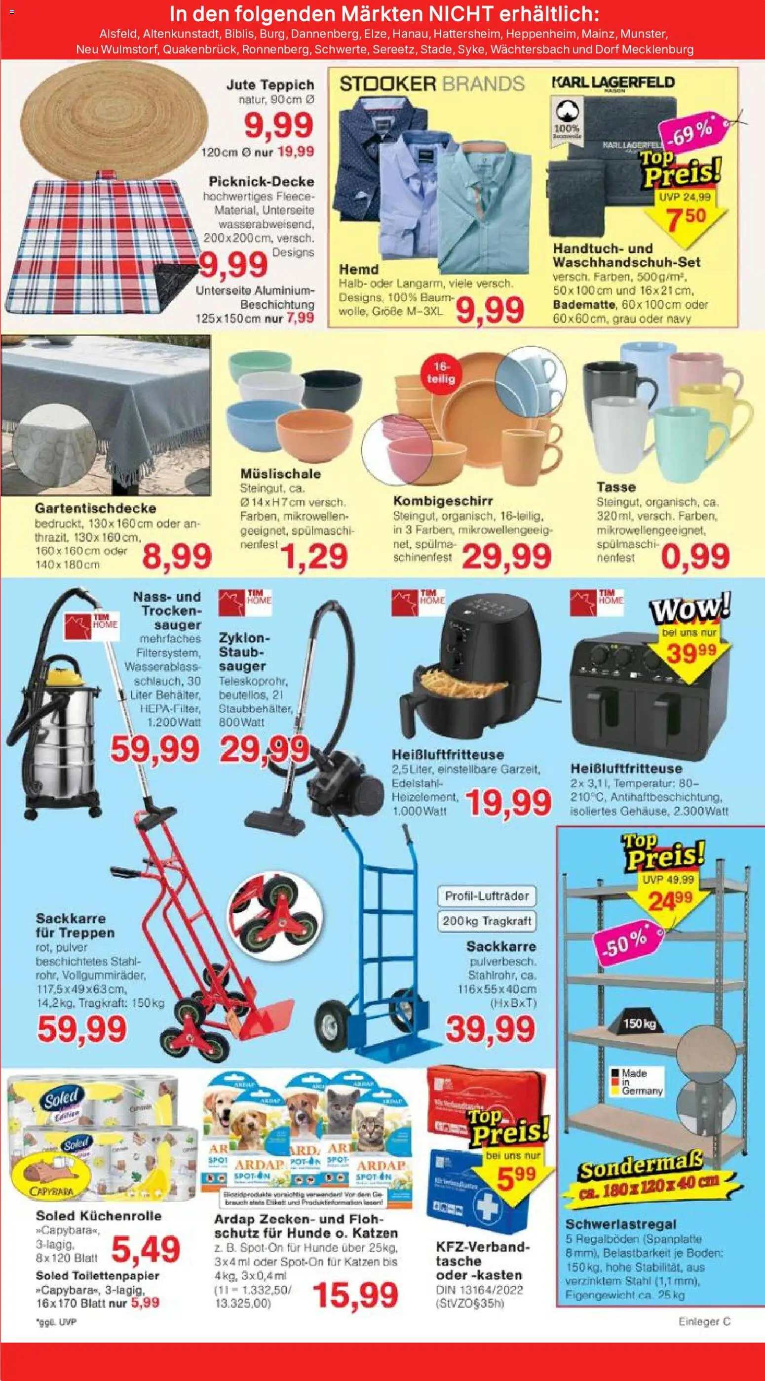 Jawoll Prospekt – gültig ab 26.05.2026 | Seite: 9 | Produkte: Hemd, Schwerlastregal, Heißluftfritteuse, Küchenrolle