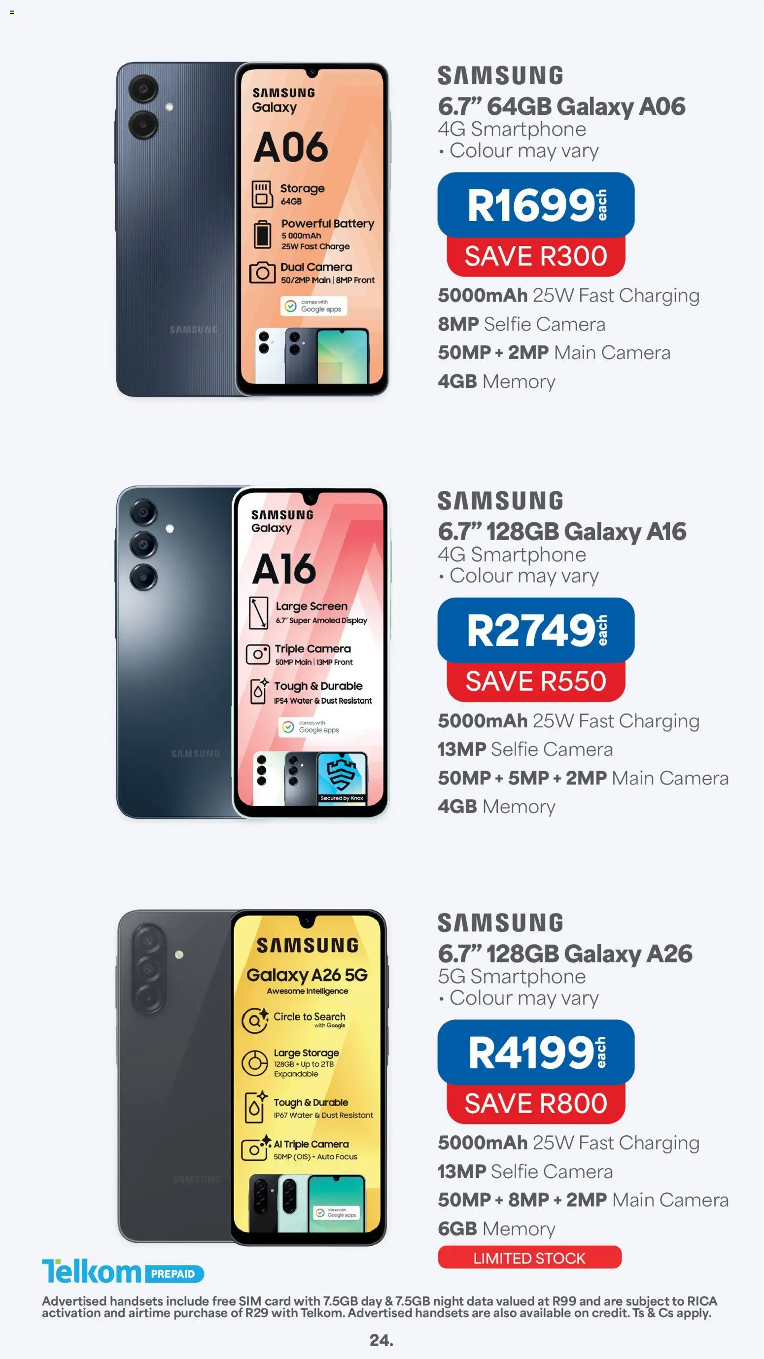 New OK Furniture catalogue – valid from 07/09/2026 | Page: 24 | Products: Data, Sim, Smartphone, Water
