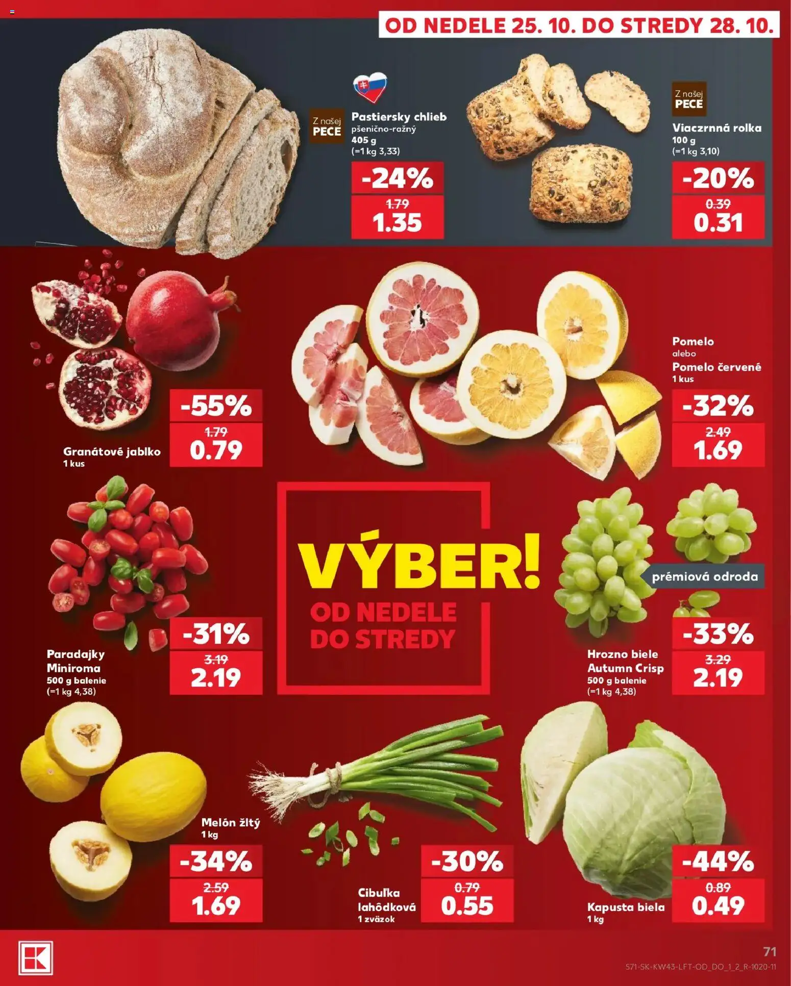 Kaufland SK akciós ujság - amely érvényes a következő dátumtól: 2026.10.22. | Oldal: 71