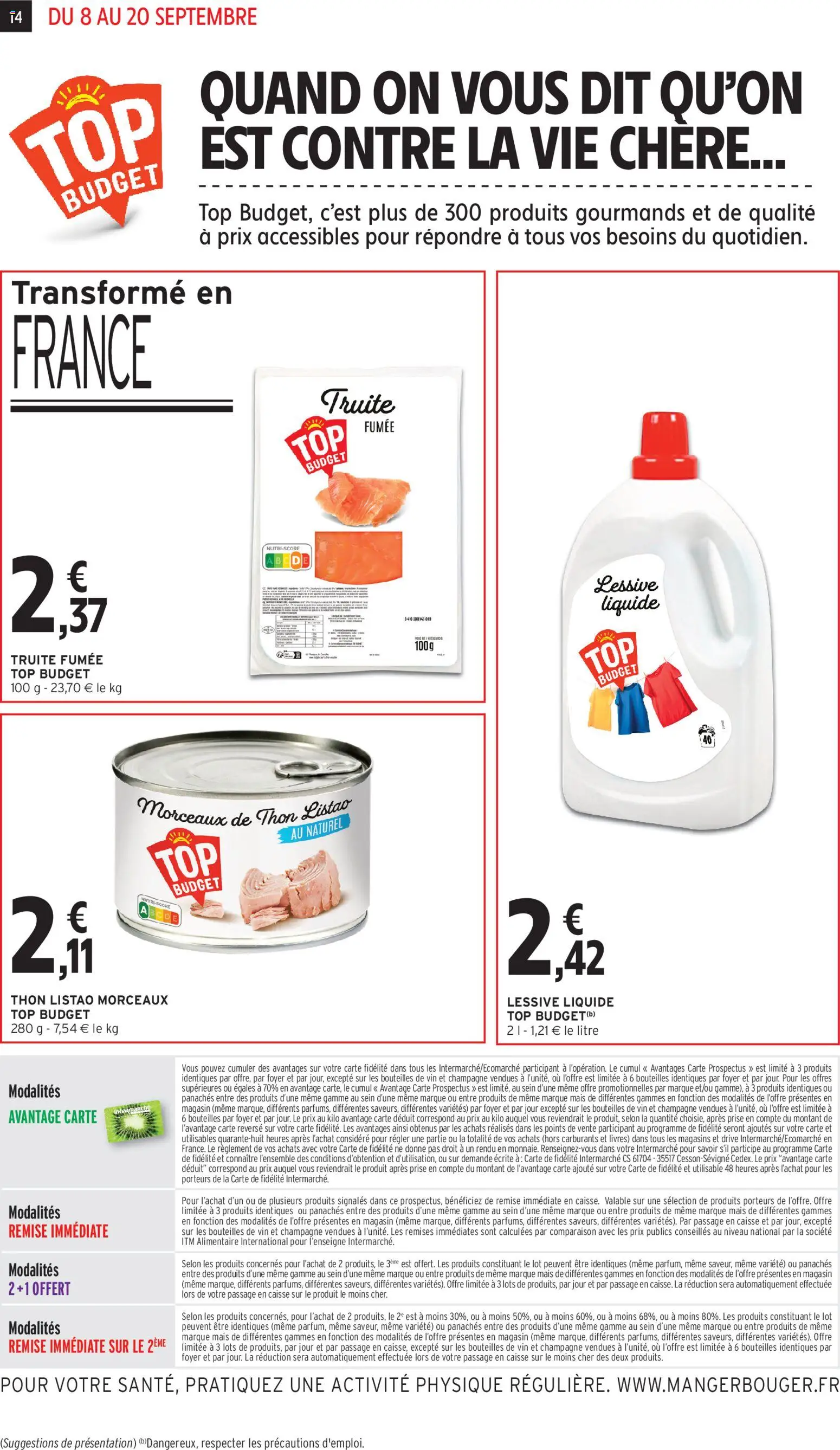 {H1} | Page: 14 | Produits: Mais, Lessive Liquide, Champagne, Thon