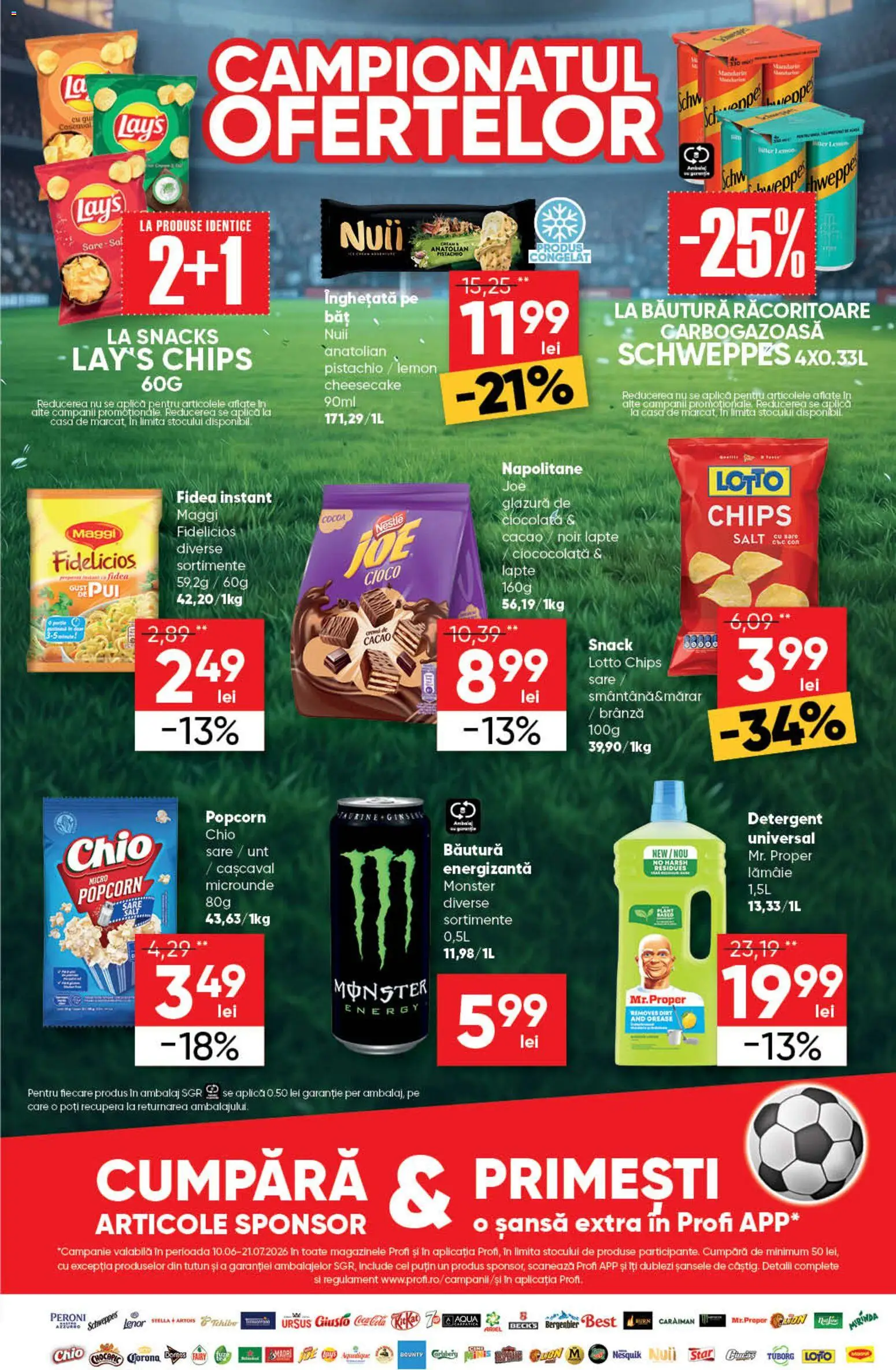 Noul catalog Profi – valabil de la 10.06.2026 | Pagină: 5 | Produse: Hacıyatmaz Kedi Oyuncağı, Napolitane, Unt, Cacao