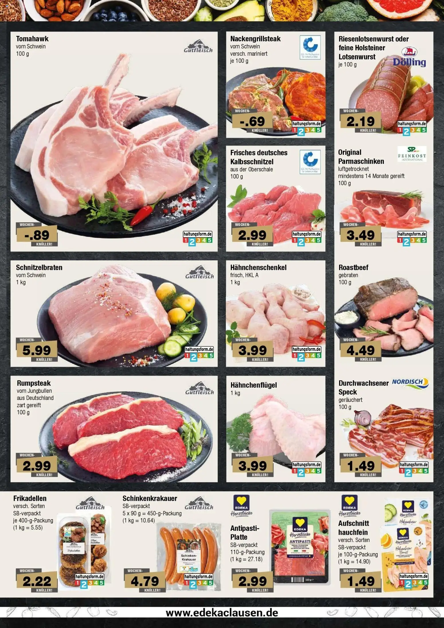 Edeka Prospekt Hamburg (ab 31.08.2026) » Angebote Online | Seite: 3 | Produkte: Rumpsteak, Hahnchen, Hahnchenschenkel, Roastbeef