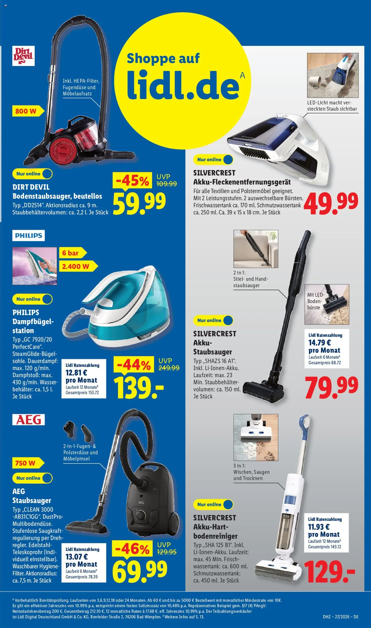 Lidl Prospekt – gültig ab 29.06.2026 | Seite: 5 | Produkte: Philips, Staubsauger, Bürste, Wasser