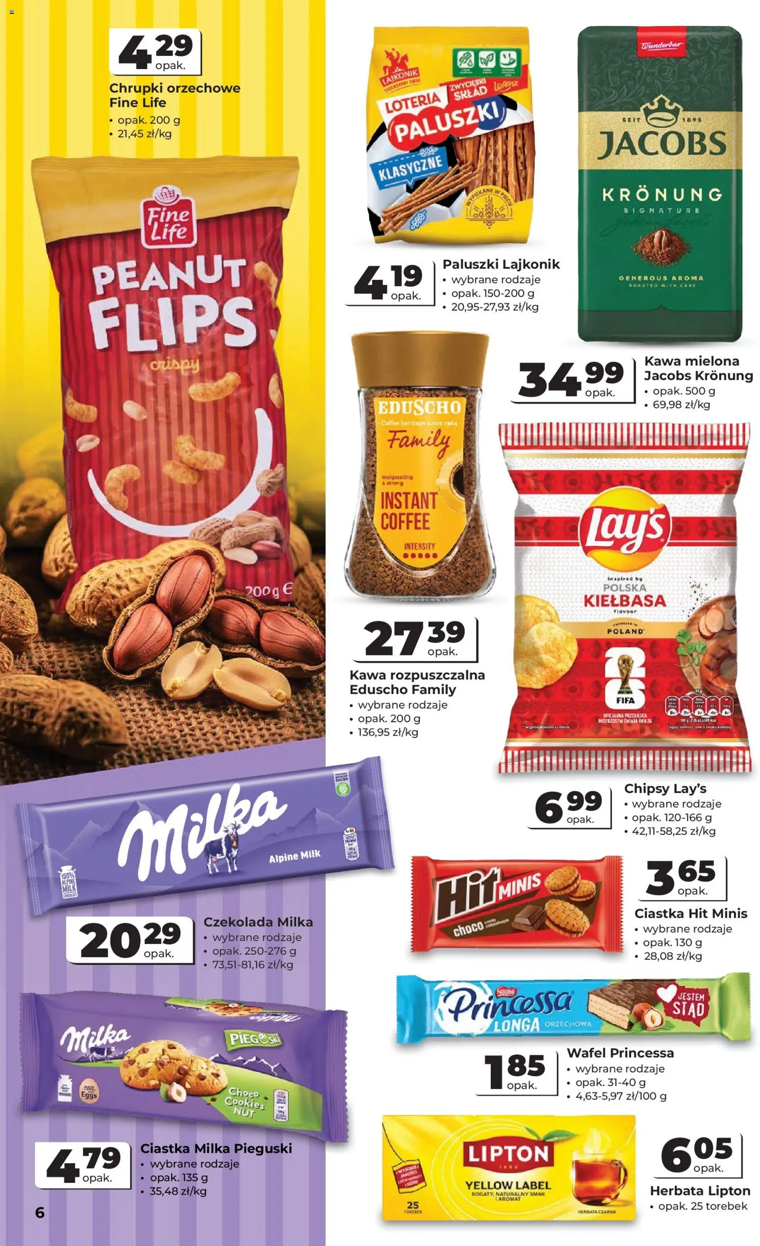 Odido gazetka od 27.05.2026 | Strona: 6 | Produkty: Chrupki, Kawa rozpuszczalna, Milka, Czekolada