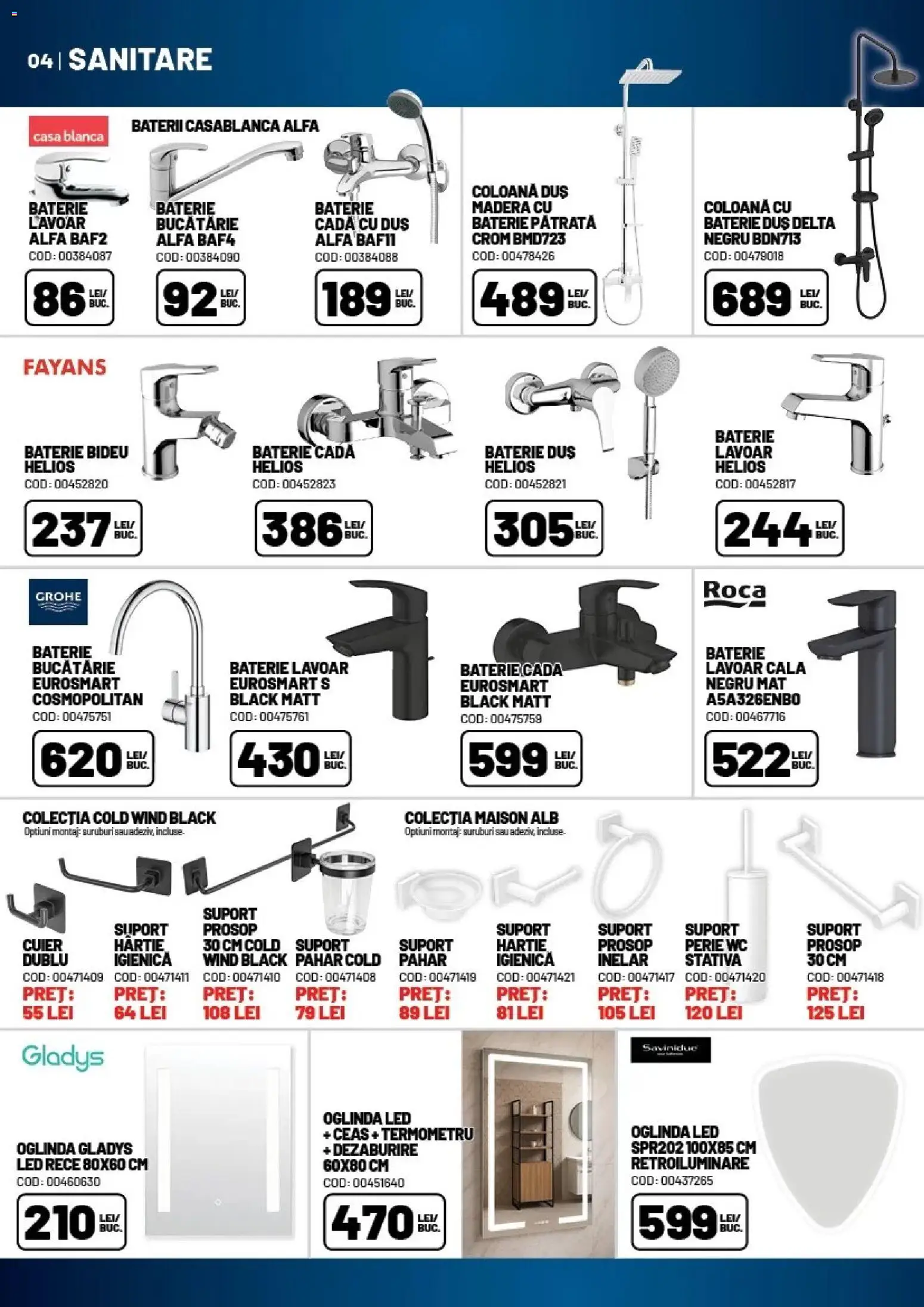 Noul catalog Ambient – valabil de la 16.04.2026 | Pagină: 4 | Produse: Ceas, Raptiye, Baterie, Perie
