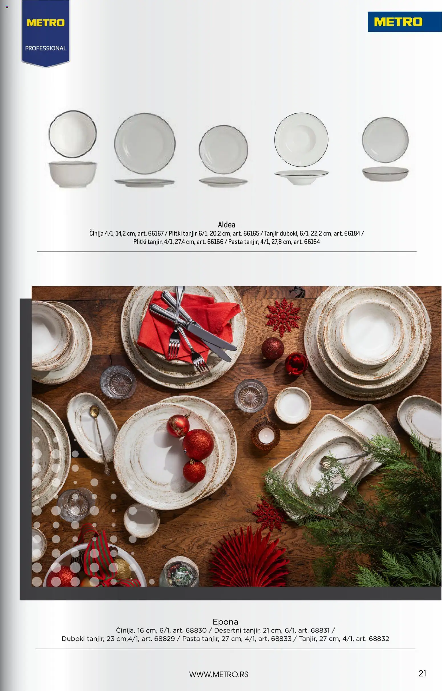 Metro katalog - važi od 01.11.2026 | Strana: 21 | Proizvode: Tanjir, Pasta
