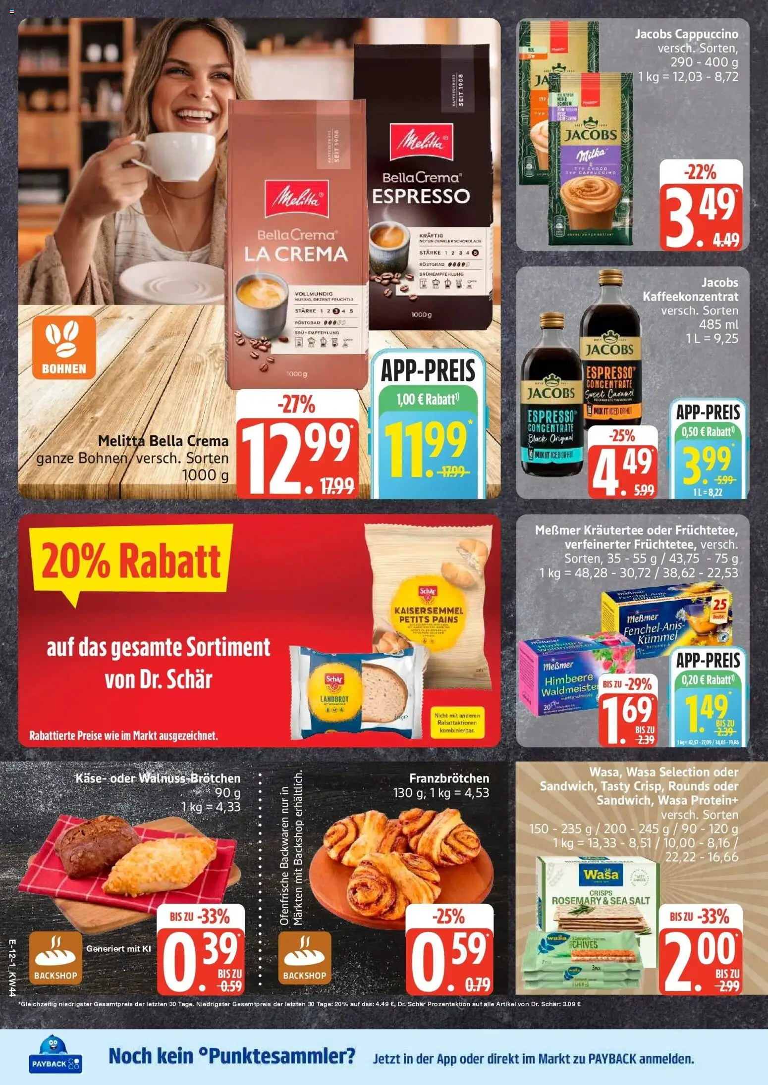 Edeka Prospekt Bad Schwartau (ab 26.10.2026) » Angebote Online | Seite: 18 | Produkte: Messmer, Milka, Ofenfrische, Himbeere