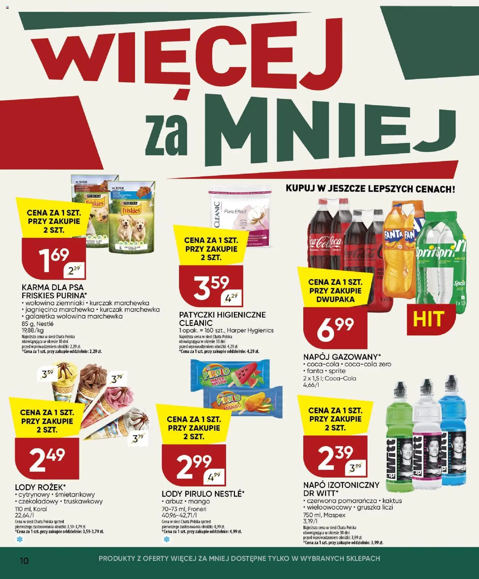 Chata Polska gazetka od 16.07.2026 | Strona: 10 | Produkty: Mango, Kurczak, Galaretka, Sprite