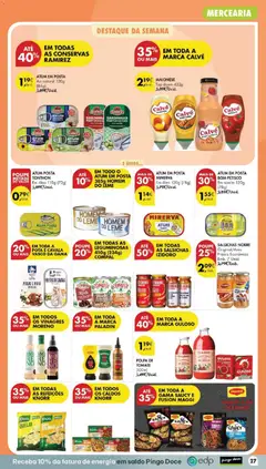 Pré-visualização Pingo Doce folheto válido de 20/10/2026 | Página: 27 | Produtos: Atum, Top, Carne, Ketchup