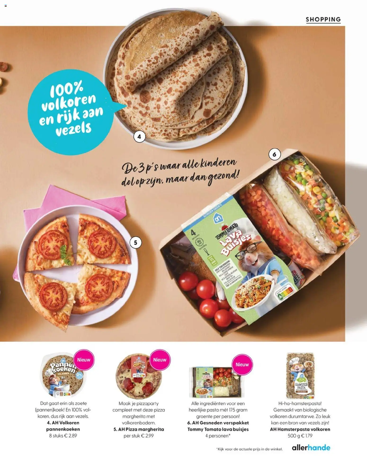 {H1} | Pagina: 28 | Producten: Pizza, Kan, Pannenkoek, Ingrediënten