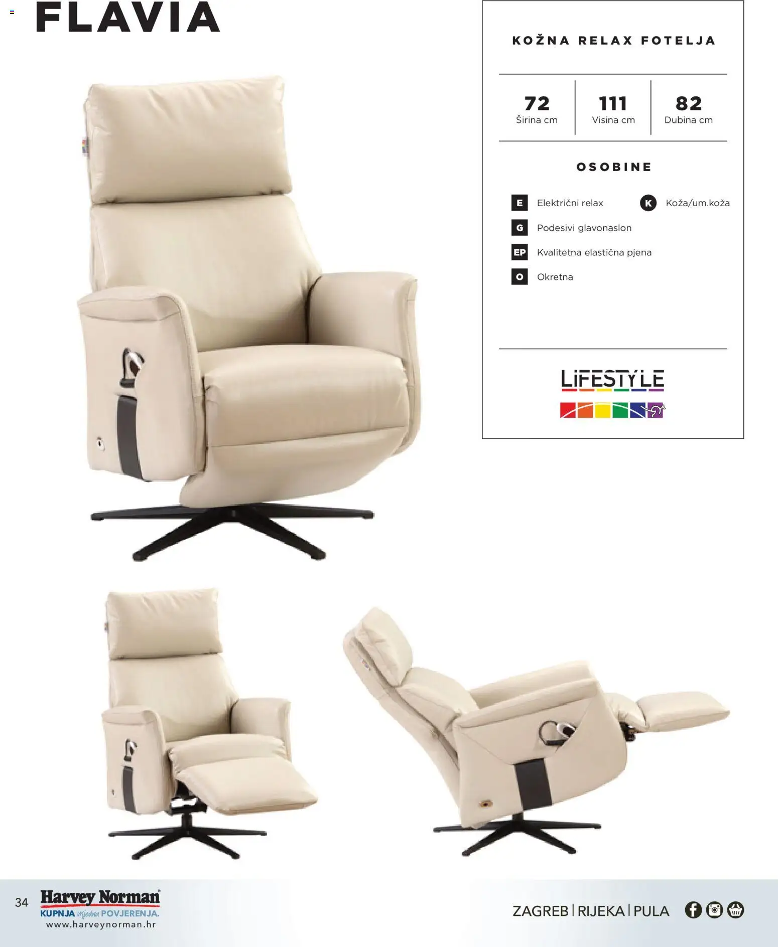Harvey Norman katalog | vrijedi od 01.09.2026 | Stranica: 34 | Proizvodi: Fotelja, Pjena