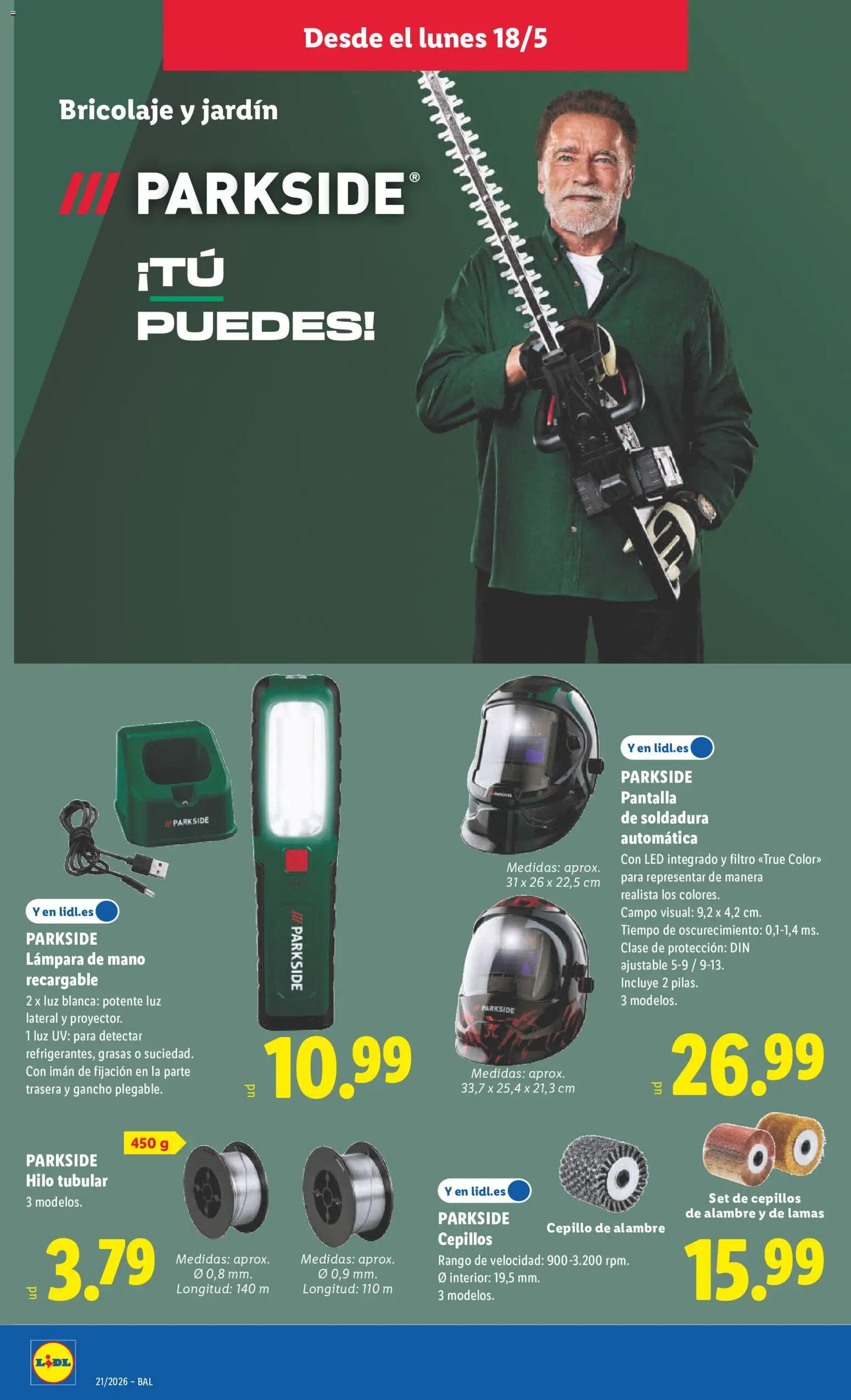 Lidl folleto de bazar │ válido desde el 18.05.2026 | Página: 16 | Productos: Cepillo, Lámpara