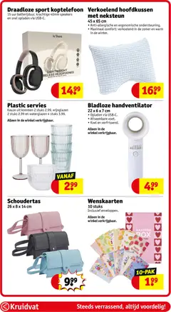 Draadloze sport koptelefoon, 15 uur batterijduur, krachtige 40mm speakers en snel opladen via USB-C. - Voorbeeld van een folder van Kruidvat, geldig van 12.05.2026 | Pagina: 60