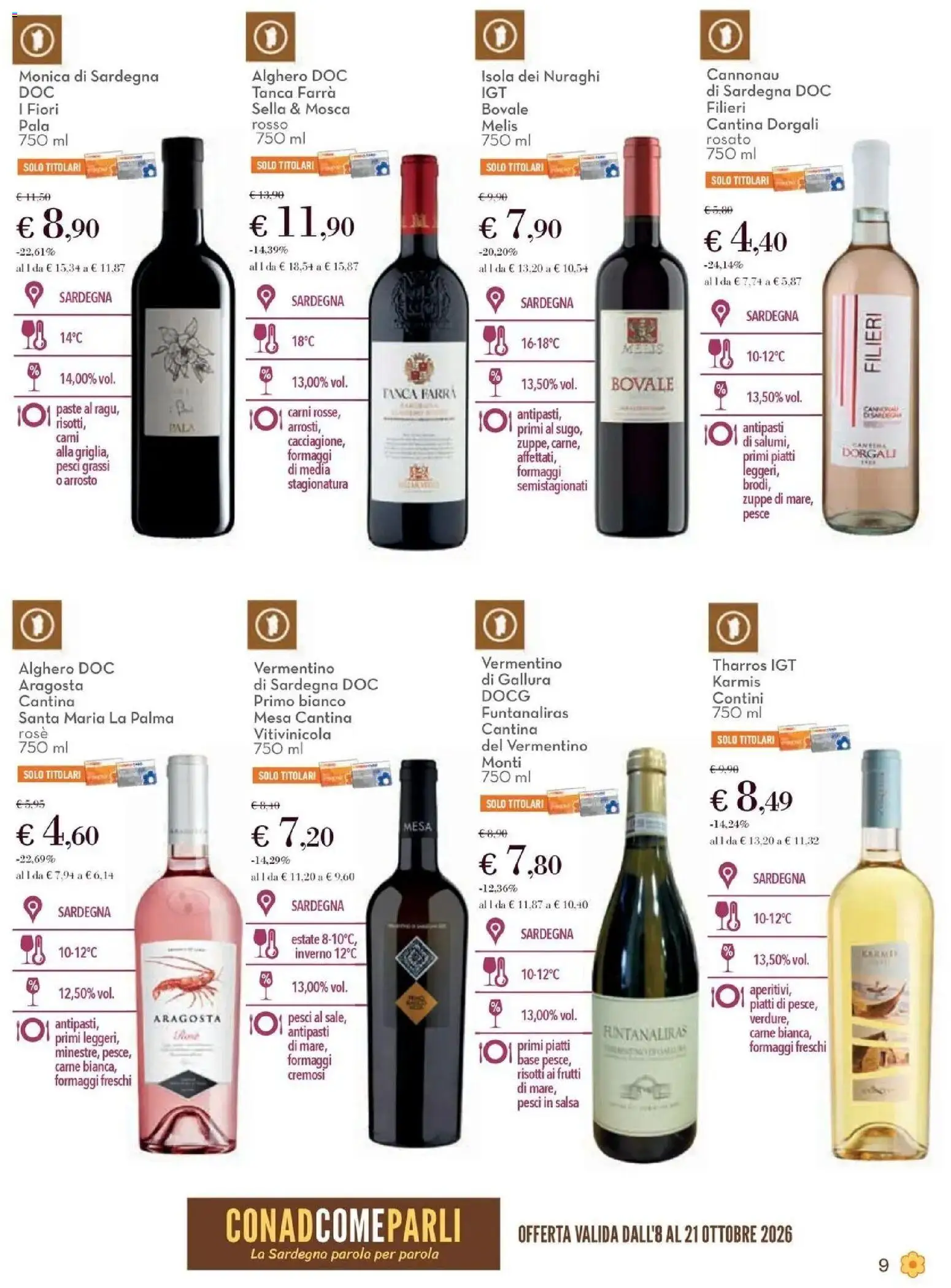 Anteprima volantino Conad dal 08/10/2026 prossima settimana | Pagina: 9 | Prodotti: Zuppe, Salsa, Carne, Sugo