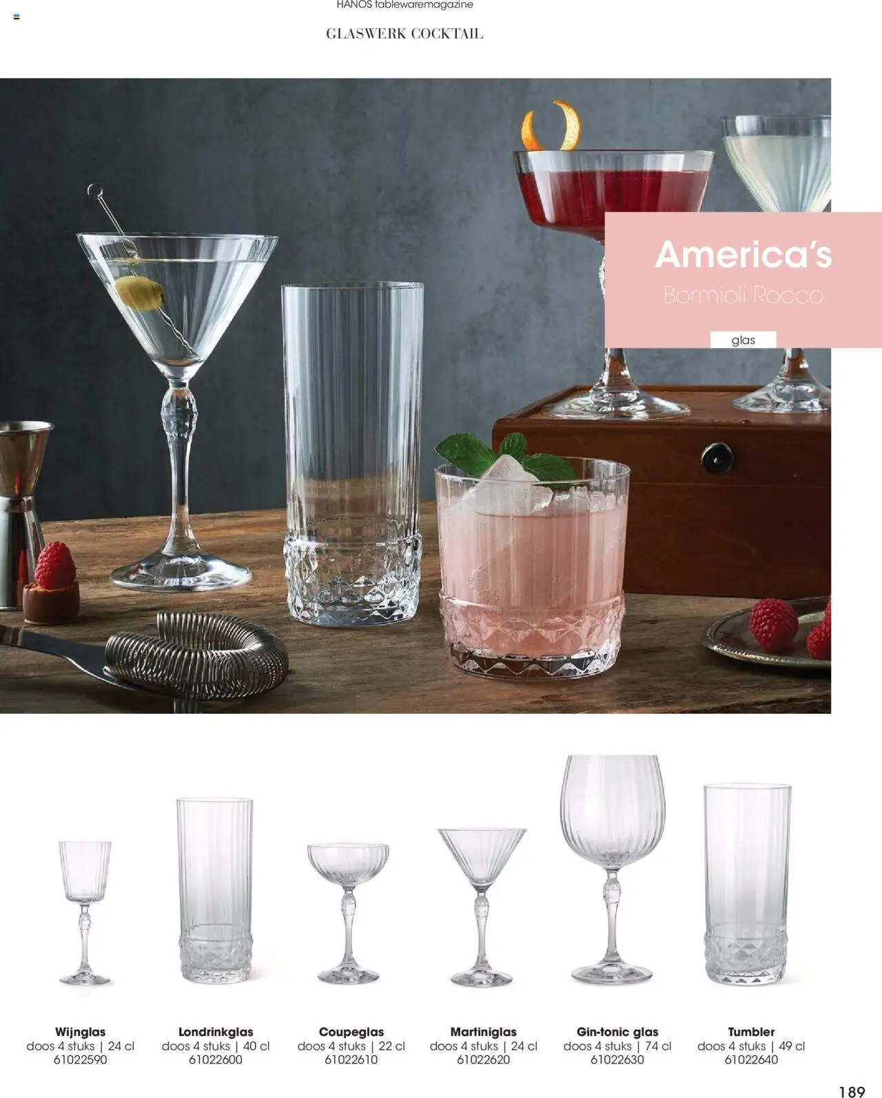 {H1} | Pagina: 189 | Producten: Glas