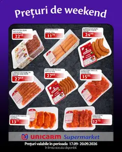 Ofertele Unicarm valabile de la 17.09.2026 | Pagină: 2 | Produse: Caserola, Carnati de porc, Carne De Porc, Amestec