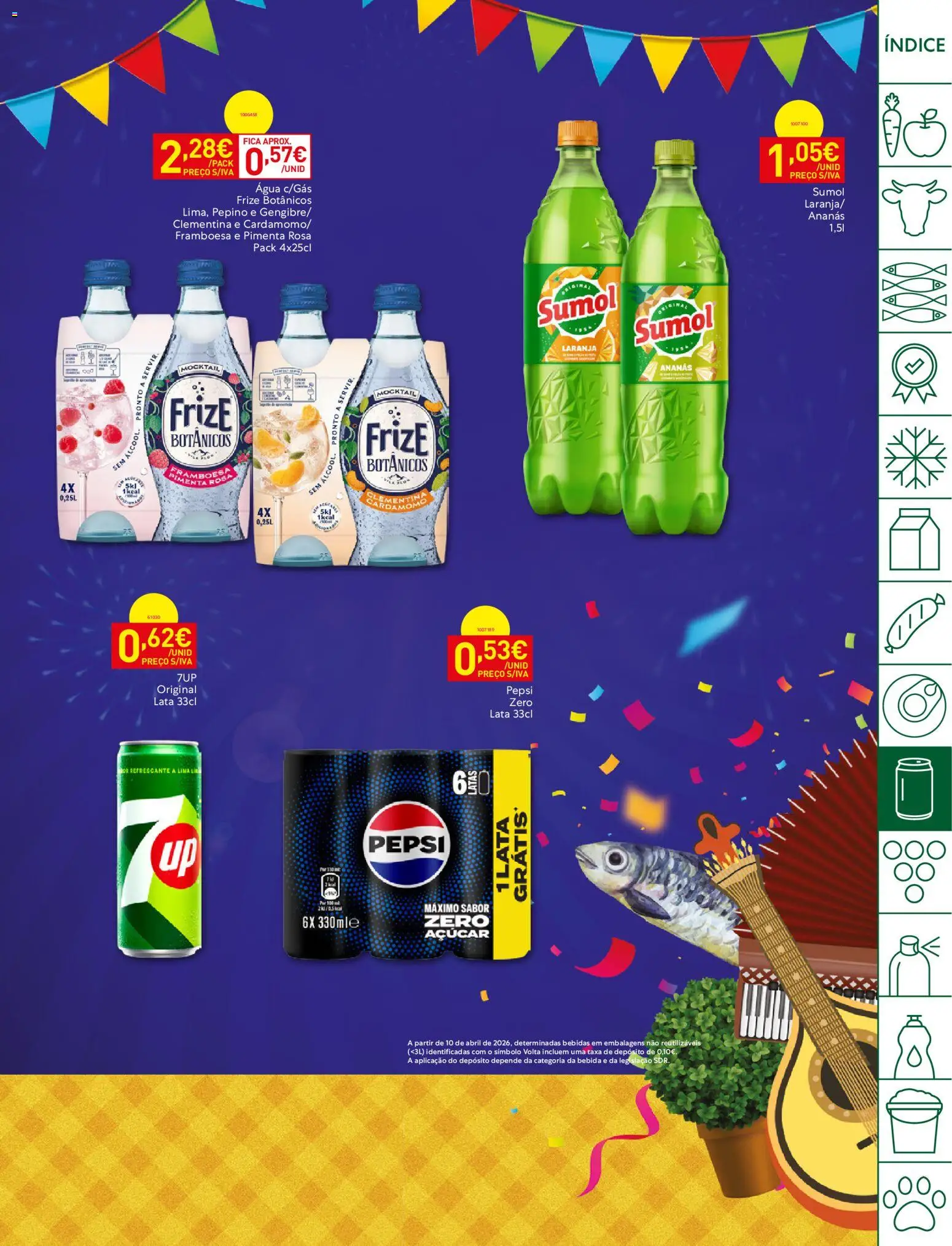 Recheio folheto Madeira │ válido de 11/08/2026 | Página: 23 | Produtos: Agua, Pepsi, Bebidas, Pepino