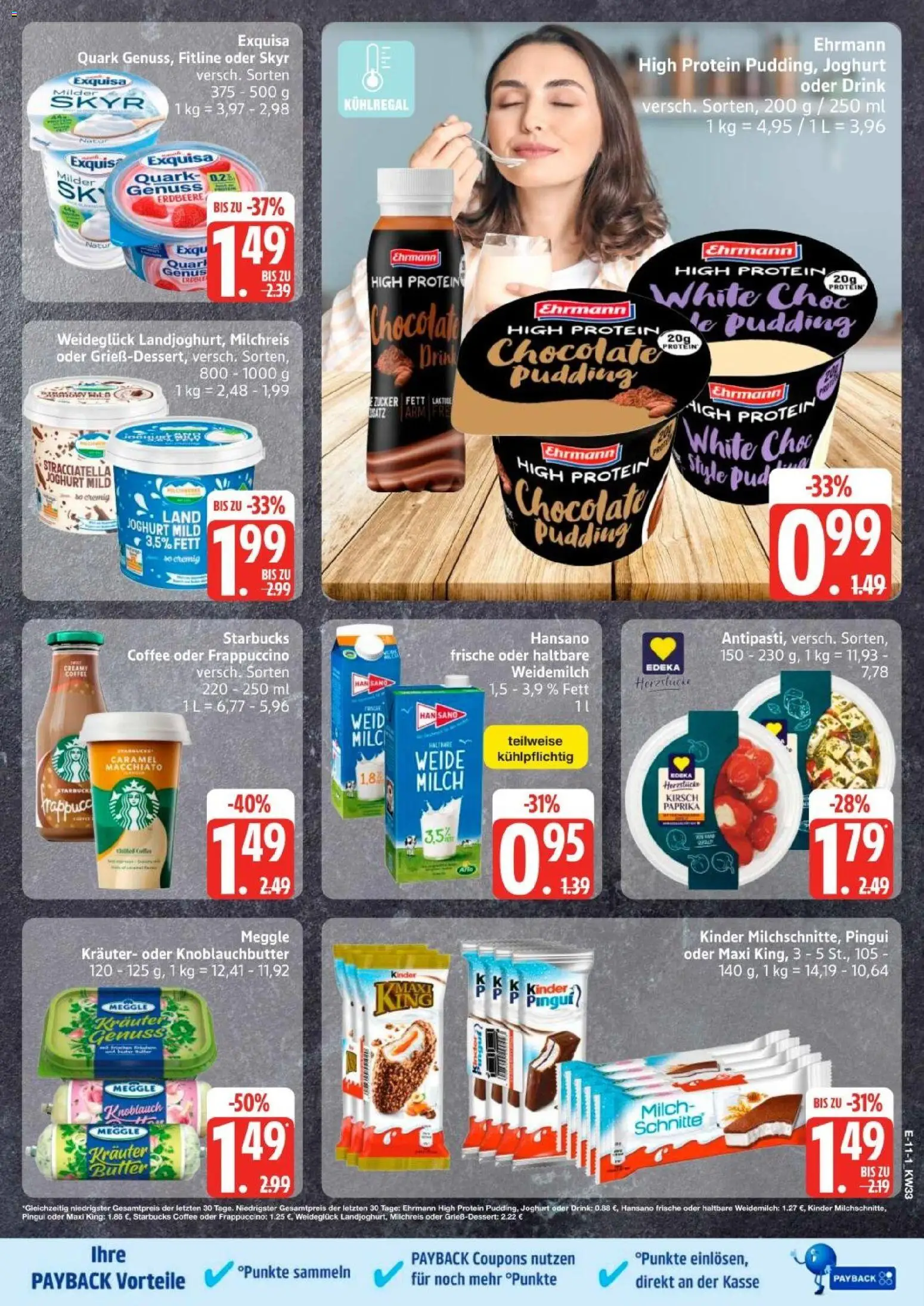 Edeka Prospekt Hamburg – gültig ab 10.08.2026 | Seite: 15 | Produkte: Quark, Starbucks, Pudding, Skyr
