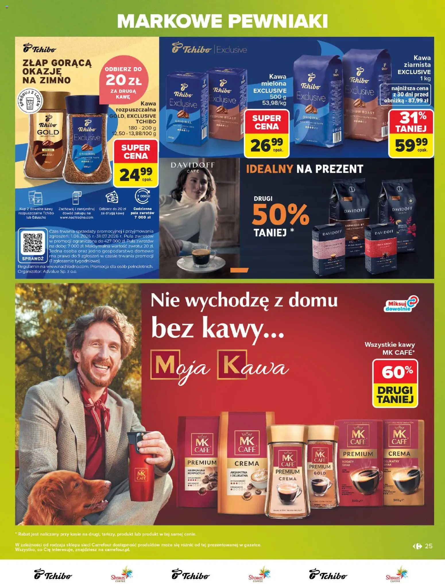 Carrefour gazetka - Markowe pewniaki od 20.07.2026 | Strona: 25 | Produkty: PC, Tchibo exclusive, Tchibo, Kawa