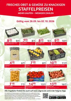 Selgros Obst & Gemüse ab 28.09.2026 gültig