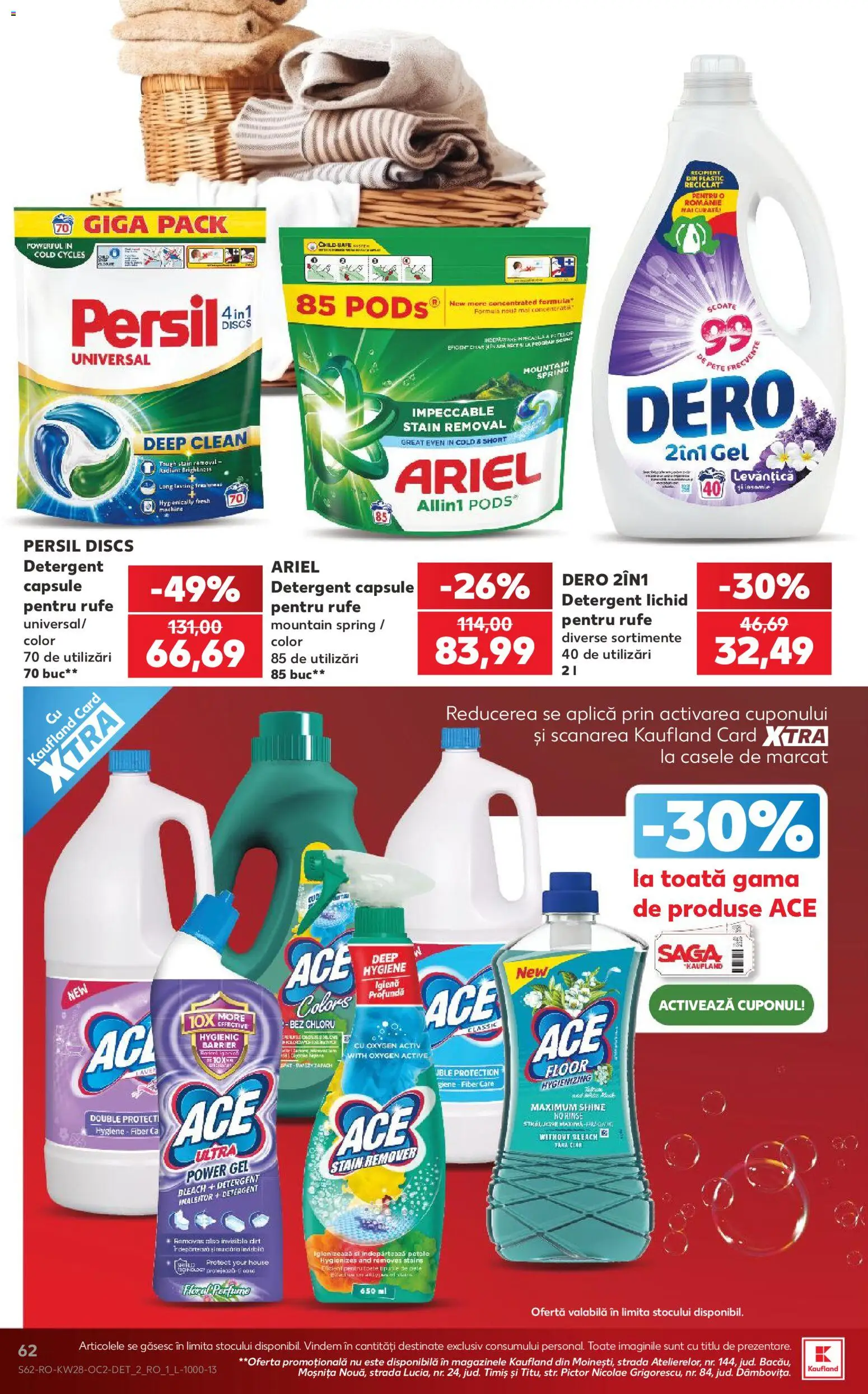 Noul catalog Kaufland – valabil de la 08.07.2026 | Pagină: 62 | Produse: Pomelo, Detergent