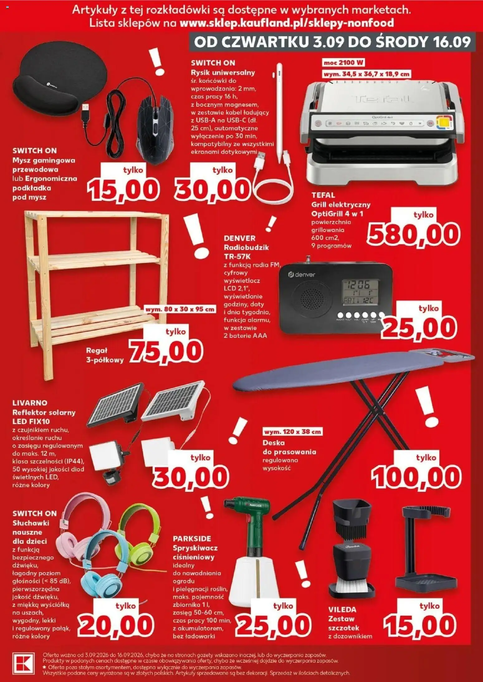 Kaufland gazetka - Złap Okazje od 03.09.2026 - od jutra PDF | Strona: 11 | Produkty: Baterie aaa, Mysz, Baterie, Vileda