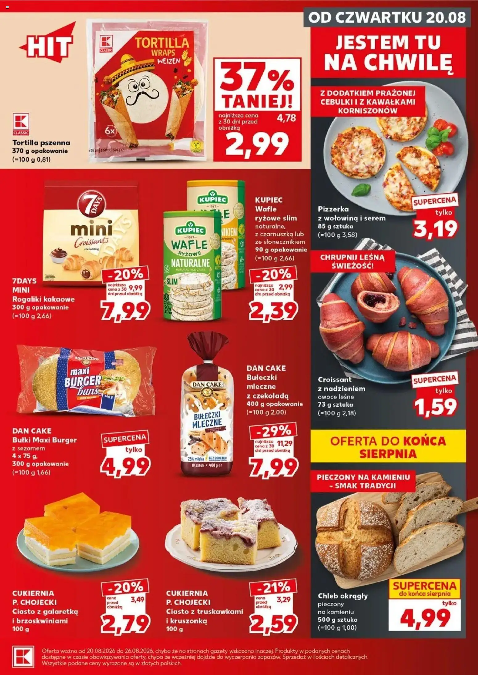 Kaufland gazetka - Super Sobota od 22.08.2026 - od jutra PDF | Strona: 15 | Produkty: Tortilla pszenna, Chleb, Czekolada, Pizza