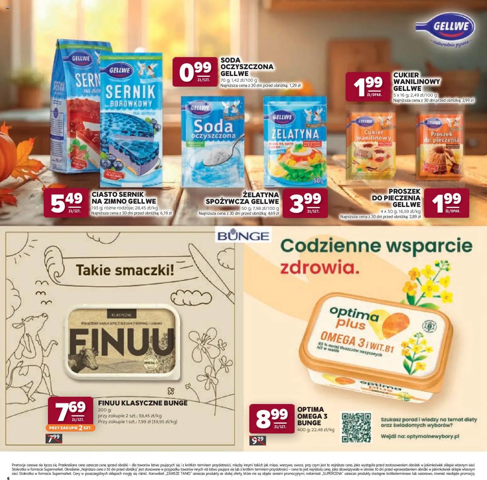 Stokrotka gazetka - Katalog Jesienne Inspiracje od 15.10.2026 | Strona: 6 | Produkty: Proszek do pieczenia, Żelatyna, Ciasto, Cukier wanilinowy
