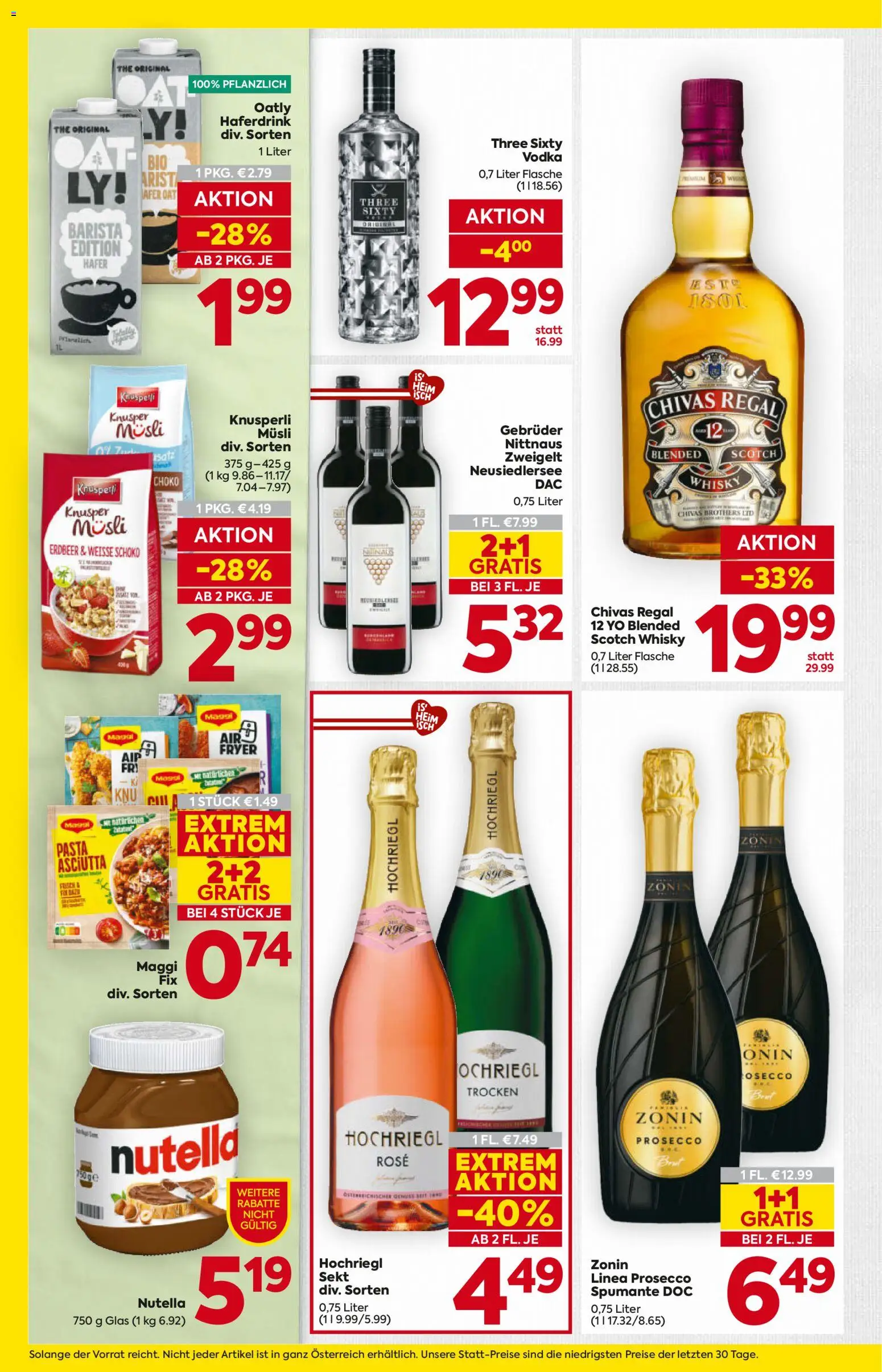 Billa AT akciós ujság - amely érvényes a következő dátumtól: 2026.08.13. | Oldal: 14 | Termékek: Nutella, Maggi, Whisky, Rosé
