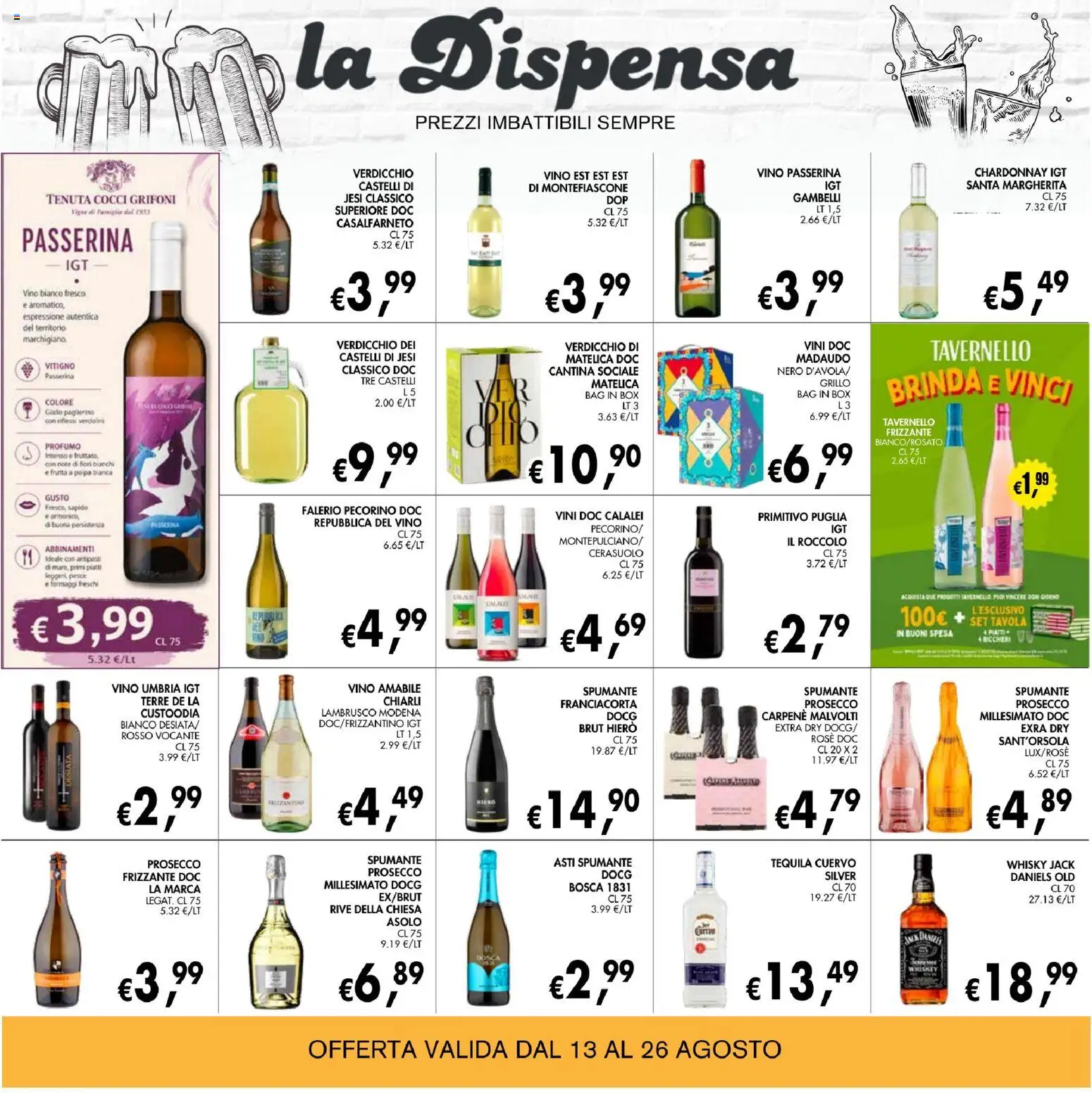 Volantino Coal del 13/08/2026 | Pagina: 20 | Prodotti: Pesce, Frutta, Tequila, Lambrusco