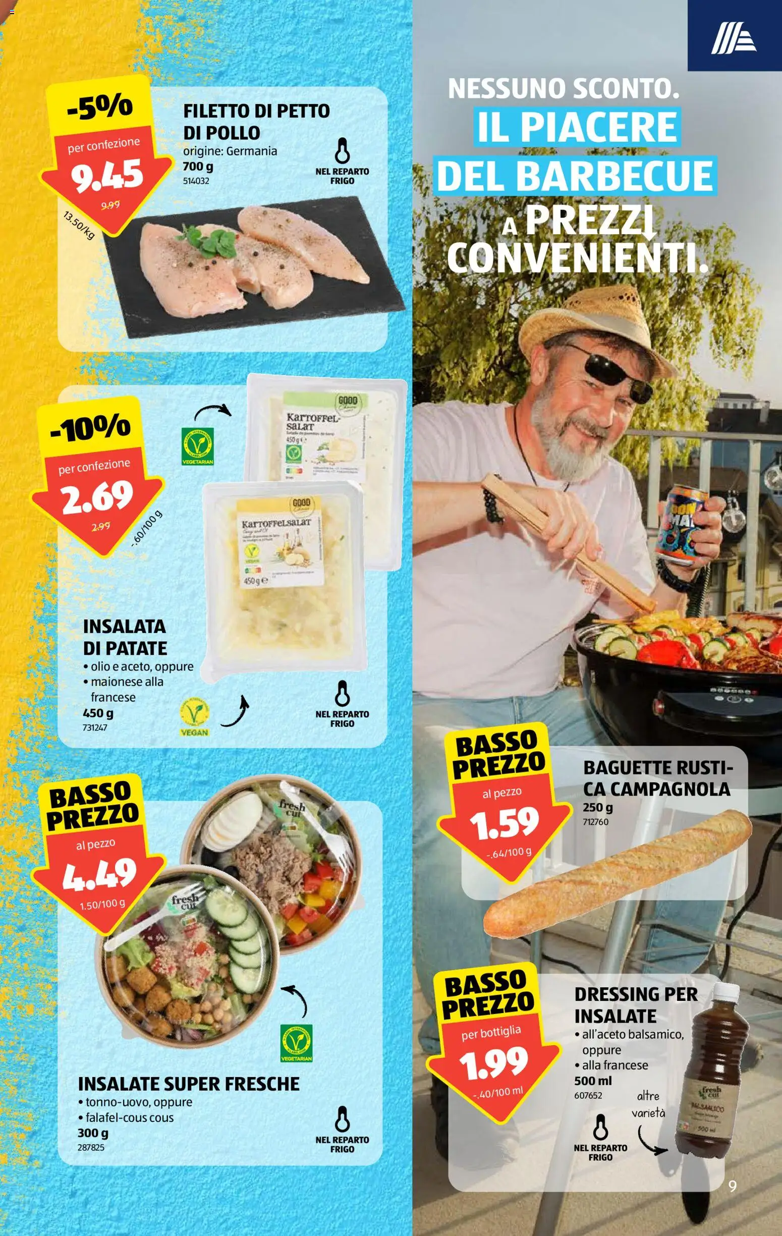 Aldi aktionen IT – gültig ab 30.07.2026 | Seite: 9 | Produkte: Balsamico, Dressing, Baguette, Salat