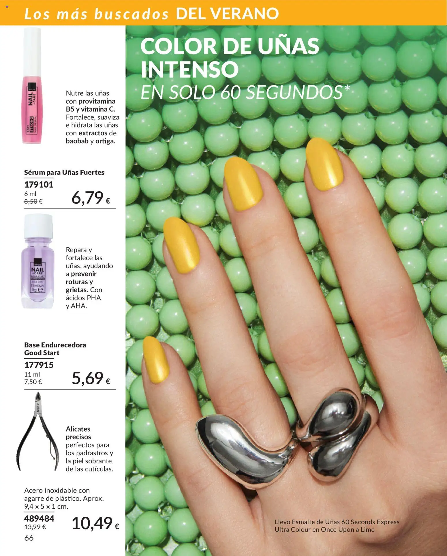 Catálogo AVON campaña 6 │ válido desde el 01.06.2026 | Página: 66 | Productos: Esmalte de uñas, Sérum
