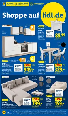 Lidl Prospekt ab 10.08.2026 gültig | Seite: 40 | Produkte: Sitzsack, Esstisch, Bad, Telefon