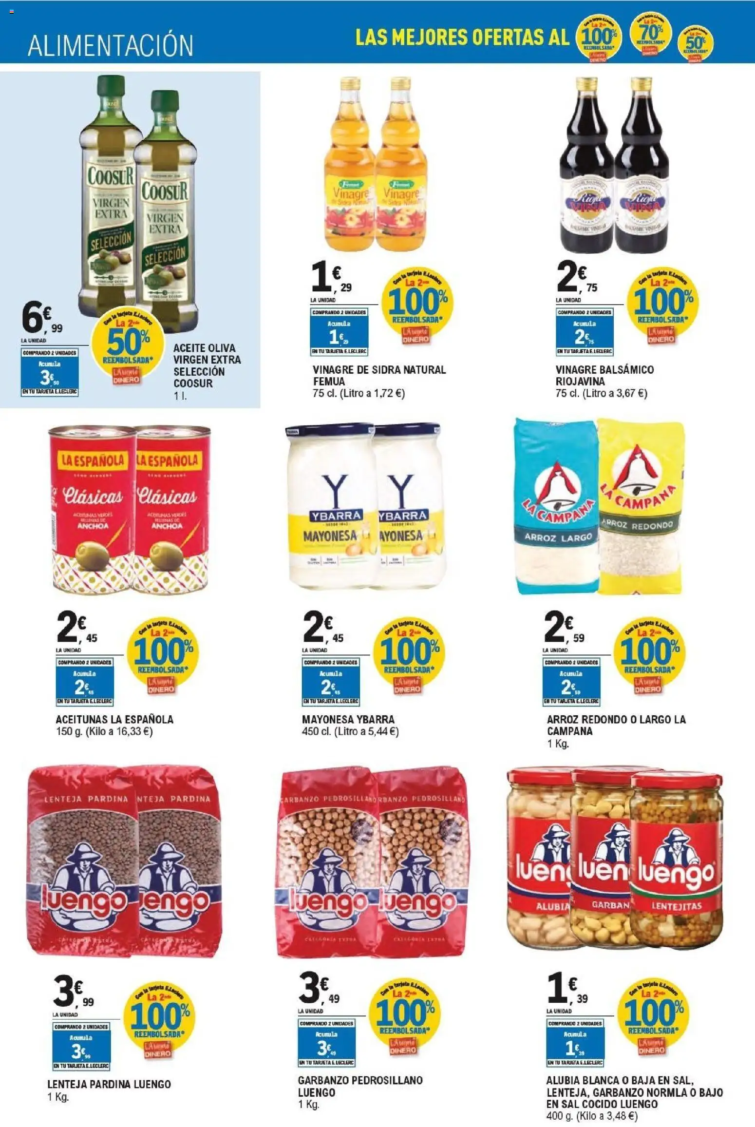 E.Leclerc - Alianza Locales │ válido desde el 21/10/2026 | Página: 20 | Productos: Aceite, Mayonesa, Anchoa, Sal