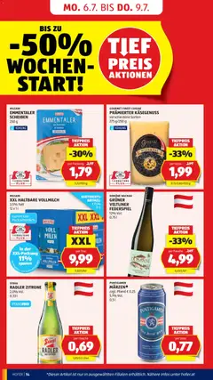 Hofer Flugblatt ab 03.07.2026 gültig | Seite: 18 | Produkte: Zitrone, Milch, Bier
