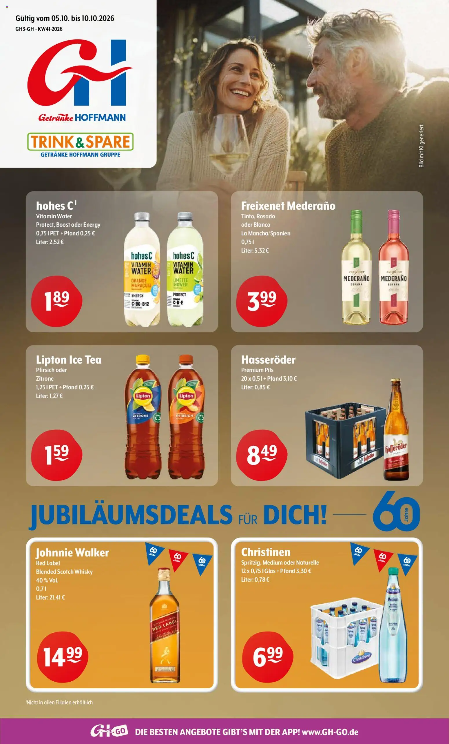Trink und Spare Prospekt – gültig ab 05.10.2026 | Seite: 1 | Produkte: Pils, Zitrone, Limette, Hohes c
