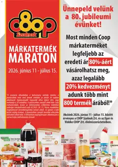 COOP Szolnok akciós újság - amely érvényes a következő dátumtól: 2026.07.02. | Oldal: 2