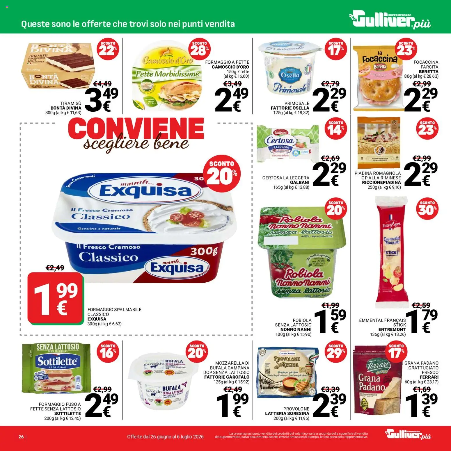 Volantino Gulliver del 26/06/2026 | Pagina: 26