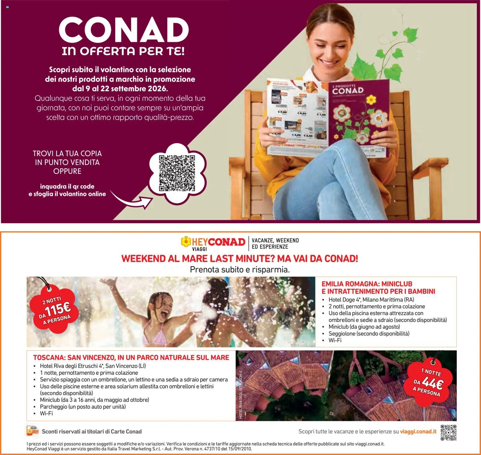 Volantino Conad del 09/09/2026 | Pagina: 41 | Prodotti: Sdraio, Piscina, Lettino, Sedia