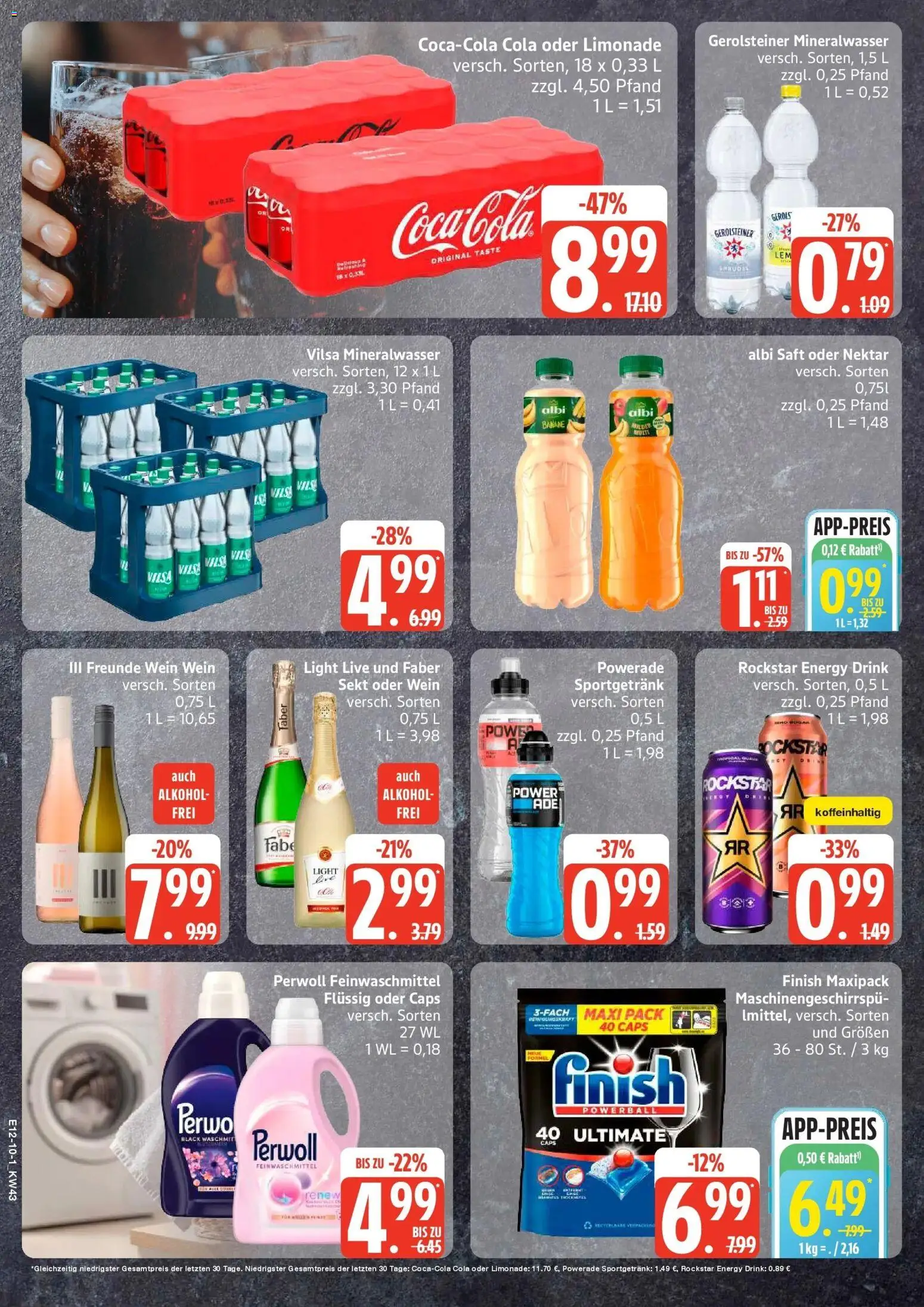 Edeka Prospekt Norderstedt (ab 19.10.2026) » Angebote Online | Seite: 10 | Produkte: Energy, Sekt, Alkohol, Gerolsteiner