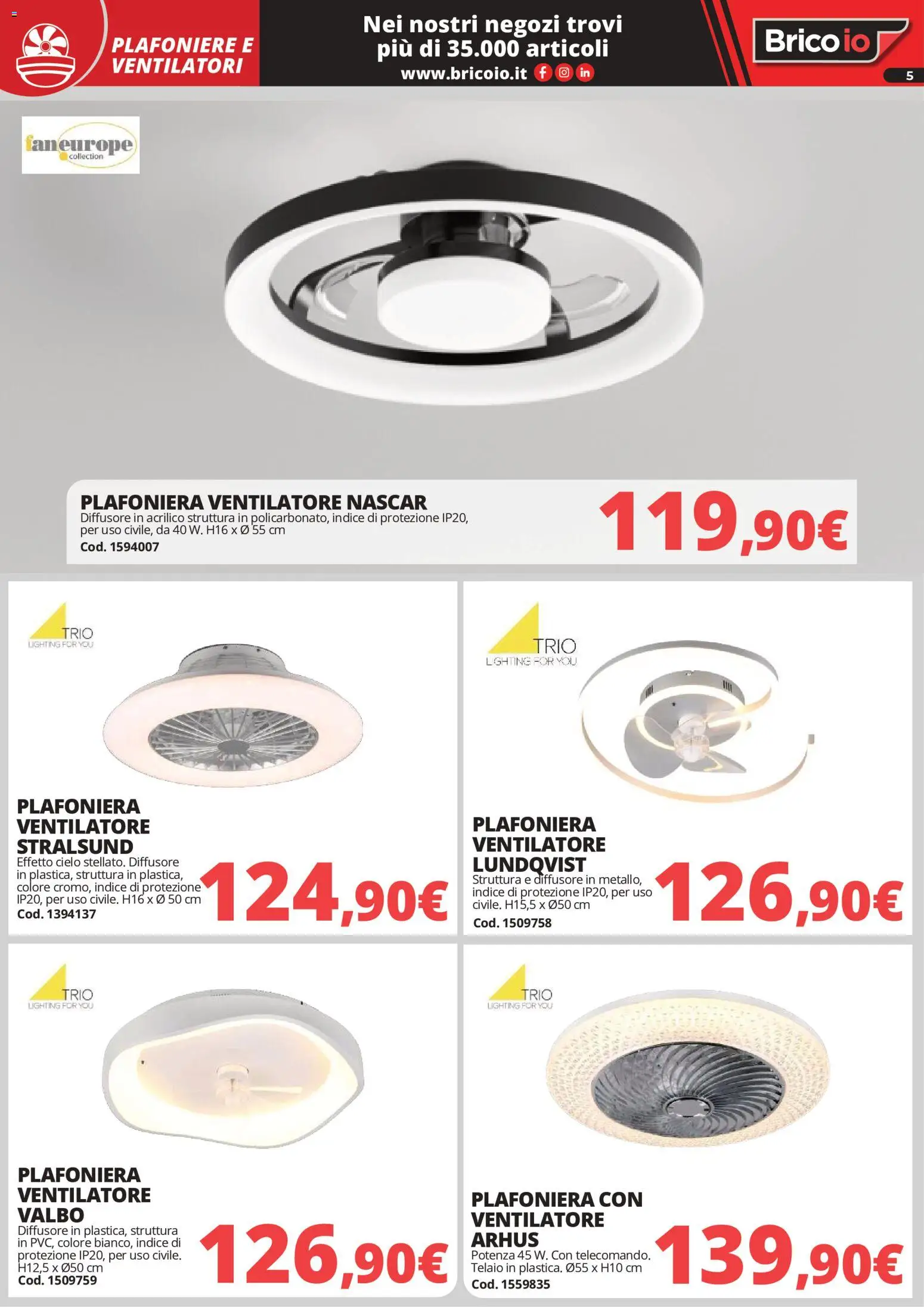 Volantino Brico io del 01/05/2026 | Pagina: 5 | Prodotti: Ventilatore