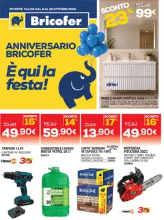 Anteprima del volantino Bricofer volantino valido a partire dal 08/10/2026