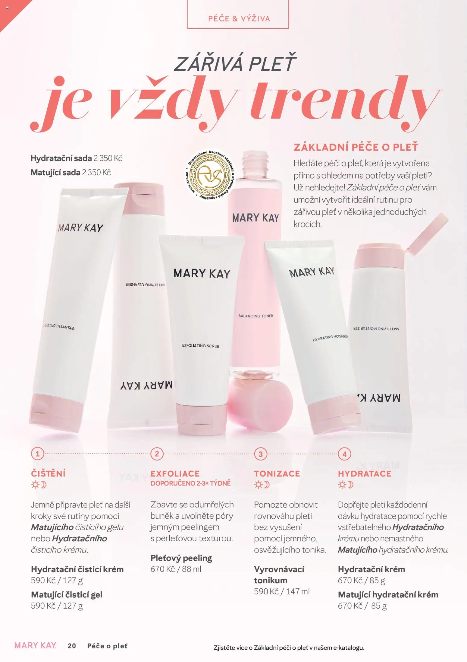 Mary Kay kniha o kráse od 01.07.2026 | Strana: 20 | Produkty: Krém, Hydratační krém, Toner, Peeling
