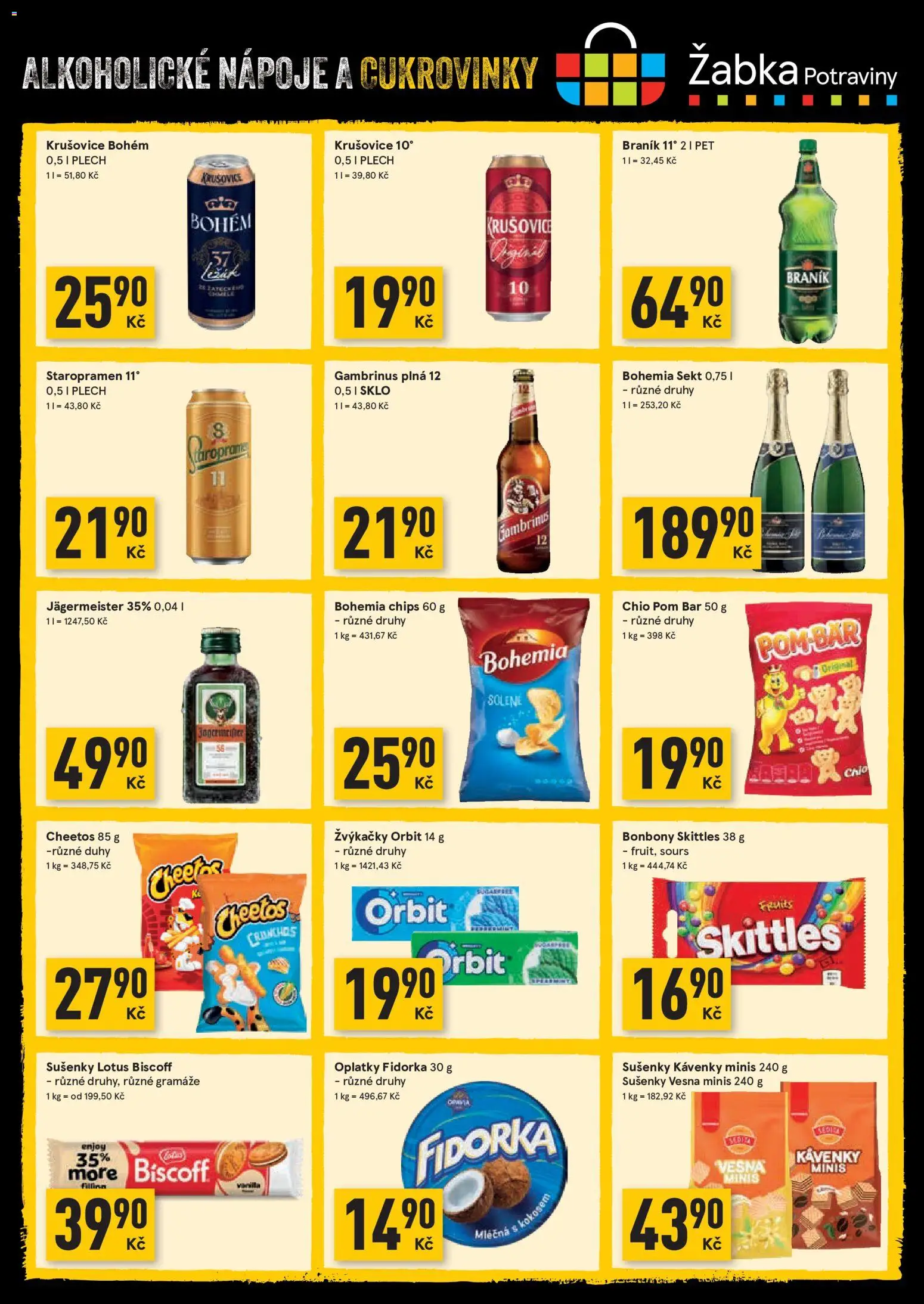 Žabka leták od 02.09.2026 | Strana: 6 | Produkty: Jägermeister, Krušovice Bohém, Lotus Biscoff, Krušovice