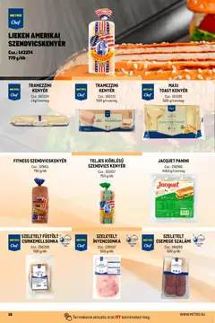 Metro Street food megoldások - amely érvényes a következő dátumtól: 01.04.2026 | Oldal: 16 | Termékek: Szendvics, Szendvicskenyér, Kenyér, Szalámi
