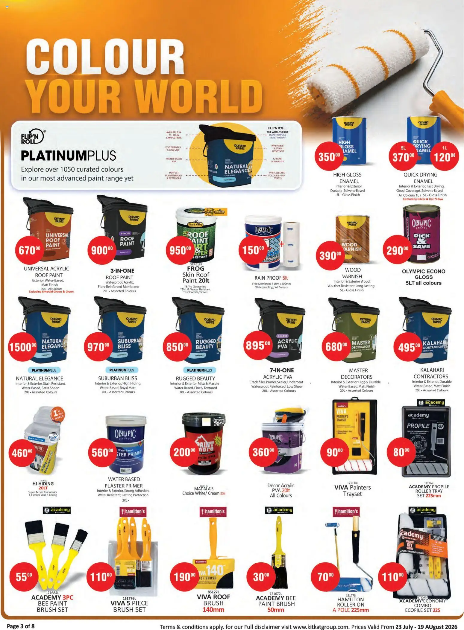 New KIT KAT Cash & Carry catalogue – valid from 23/07/2026 | Page: 3 | Products: Paint, Cream, Plaster, Water
