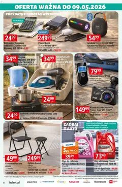 Pogląd oferty "E.Leclerc gazetka - Zamość" - ważna od 21.04.2026 | Strona: 8 | Produkty: Kalkulator, Suszarka, Krzesło, Olej
