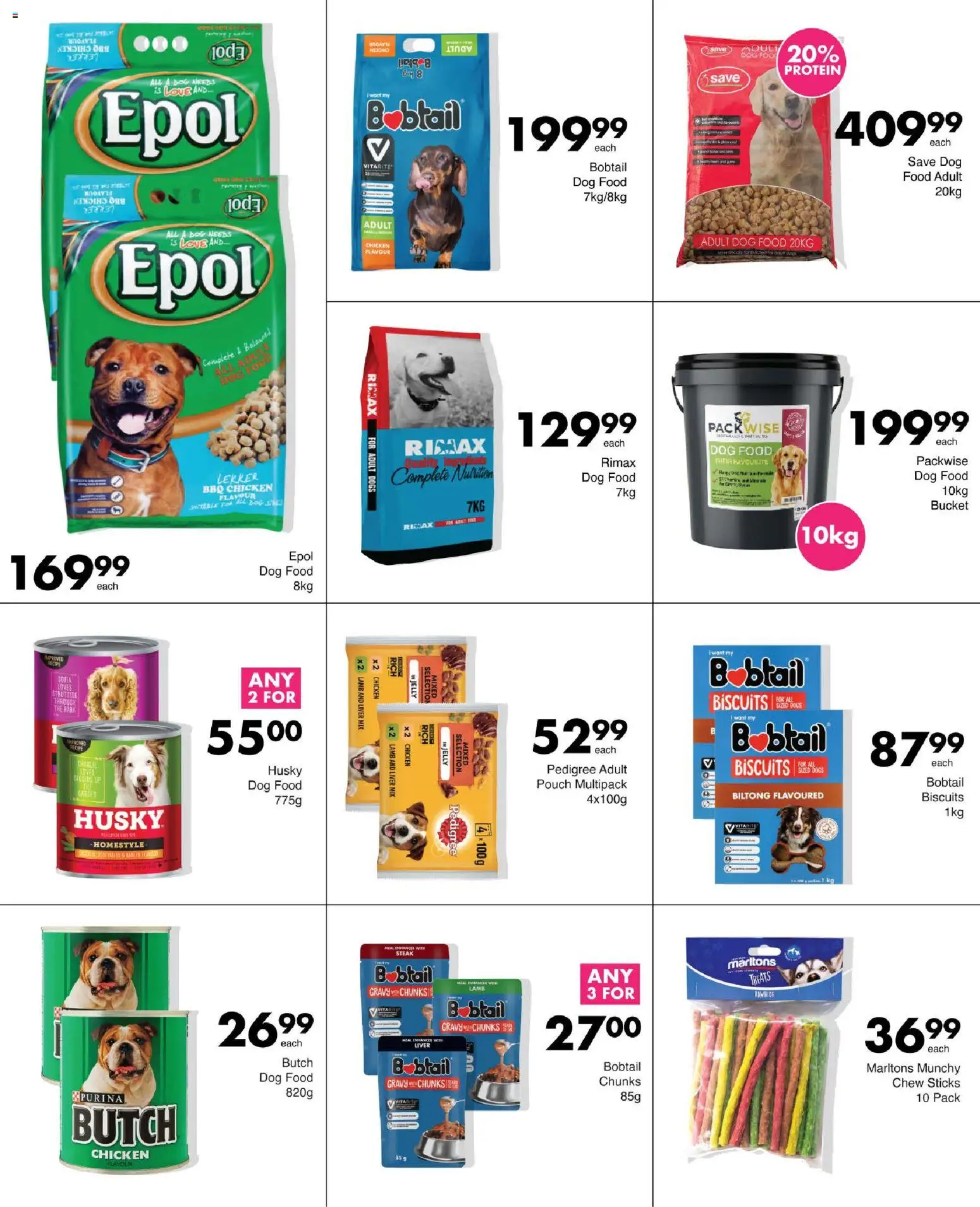 New Save catalogue – valid from 29/10/2026 | Page: 84 | Products: Protein, Biscuits, Gravy, Dog food